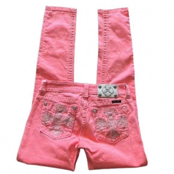 Miss Me size 27 neon pink jeans - Picture 2 of 9